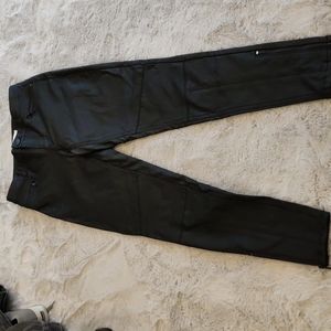 Calvin Klein Sz 2 Black faux leather pants